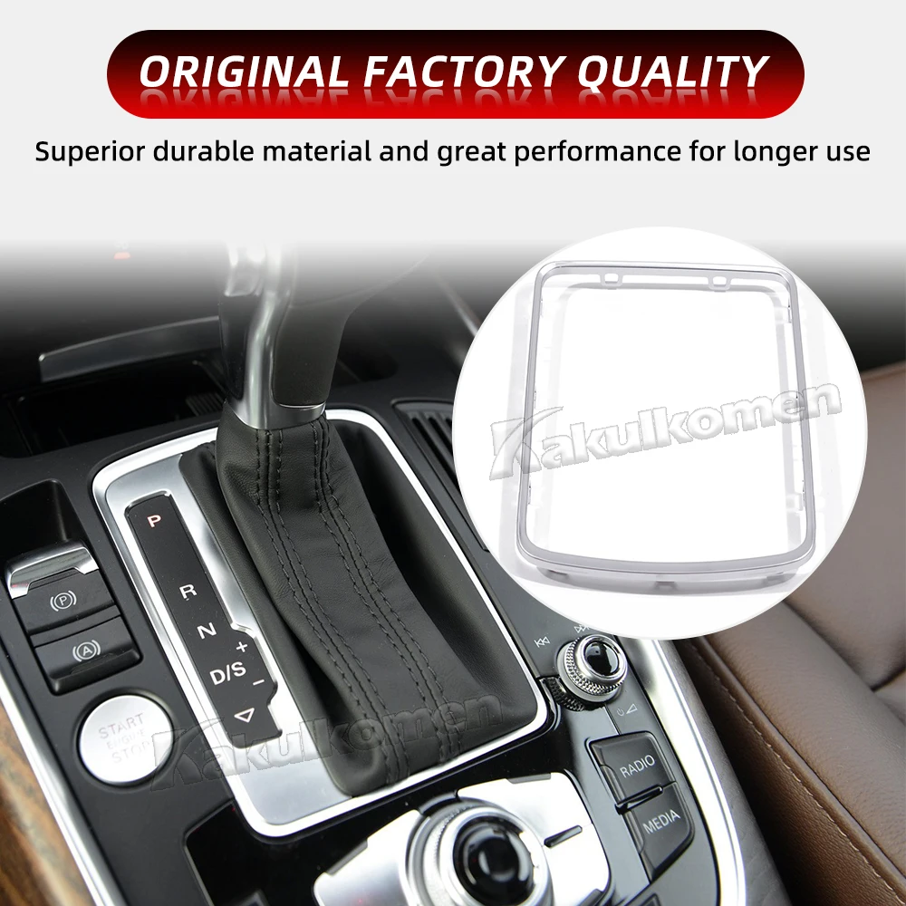 8K0864260 Chrome Central Console Frame Trim for Audi A4 B8 A5 S5 Q5 RS4 RS5 Gear Shift Knob Frame Transmission Base Trim