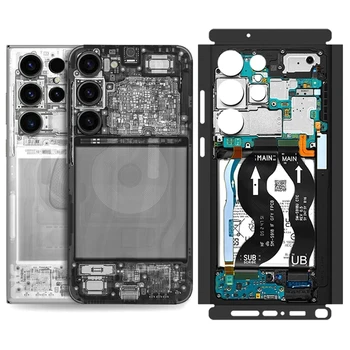 삼성 갤럭시 S24, S23 울트라, S22 플러스용 뒷면 랩 스티커, 티어 다운 매트, 전신 스킨 폰 뒷면 랩, 3M 소재