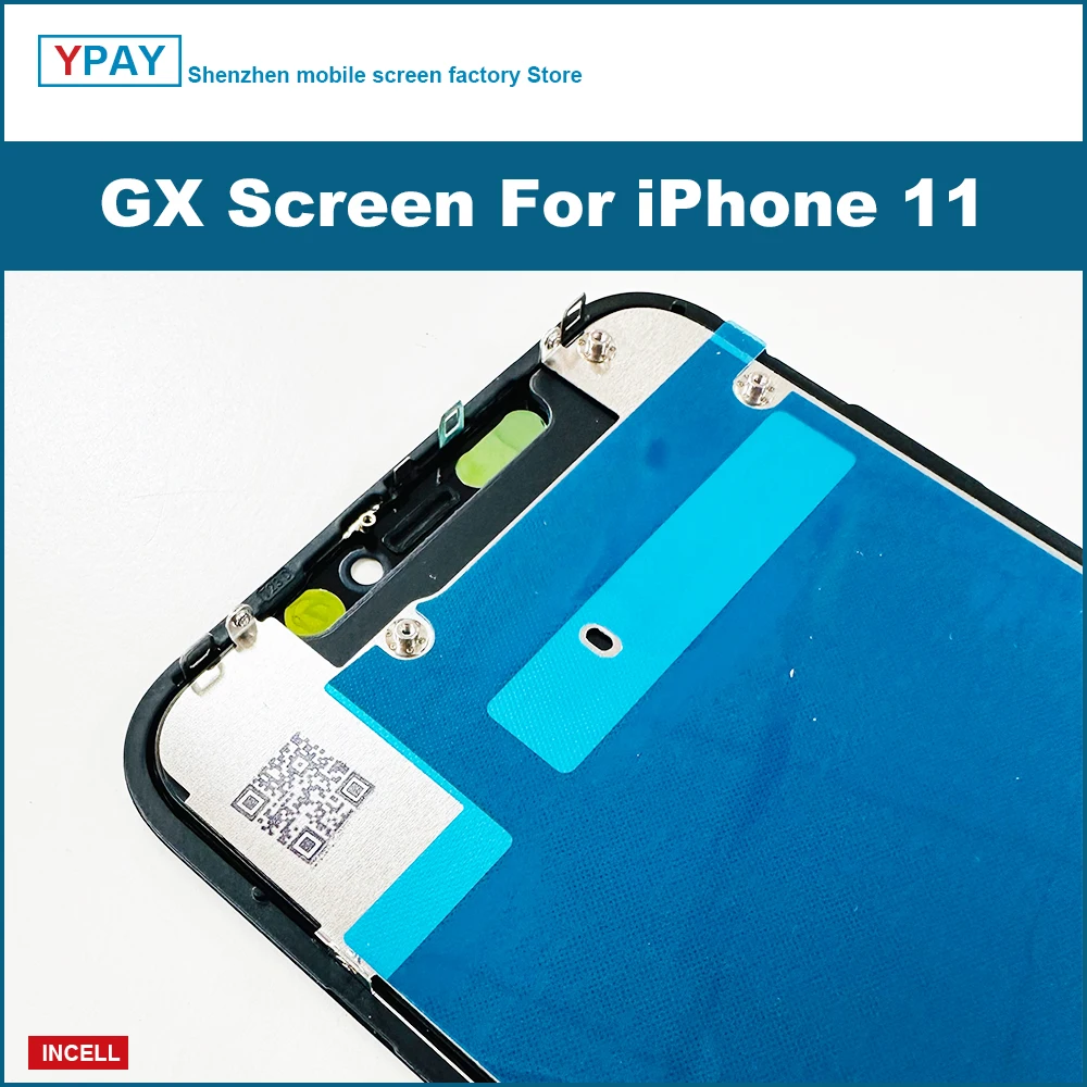 GX Screen For iPhone 11 LCD Display Touch Screen Digitizer Assembly Tested No Dead Pixel Replacement LCDs Support True Tone