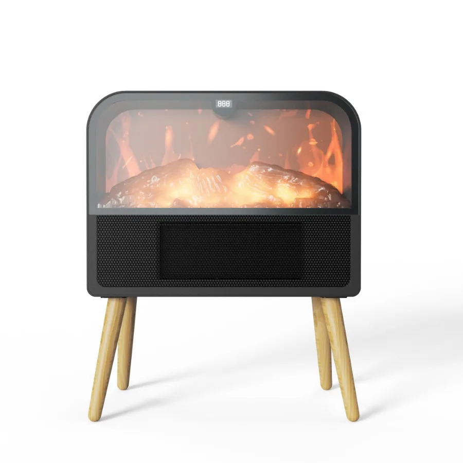 Zz simulated flame ptc ceramic heater - creative home heater, electric fireplace, small energy-saving electric heater