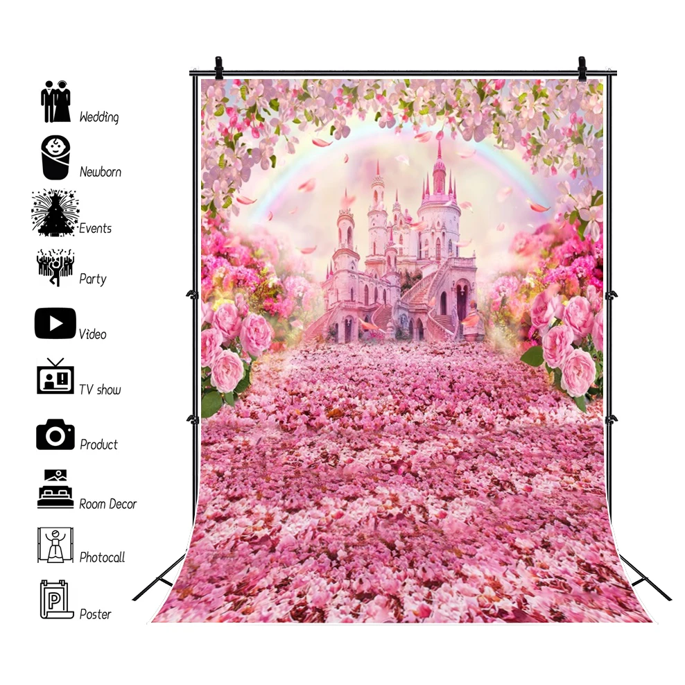 写真、緑、キノコ、素晴らしいランドの背景、ベビーシャワー、誕生日パーティーバナー、写真スタジオの森の背景