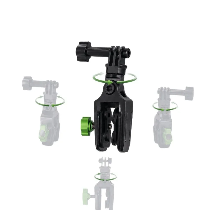 For GoPro 13 12 11 Motorcycle Windshield Mount Clamp Insta360 X5/4/3 DJI Action 6/5Pro/4 Camera Aluminum Bracket Clip Accessory