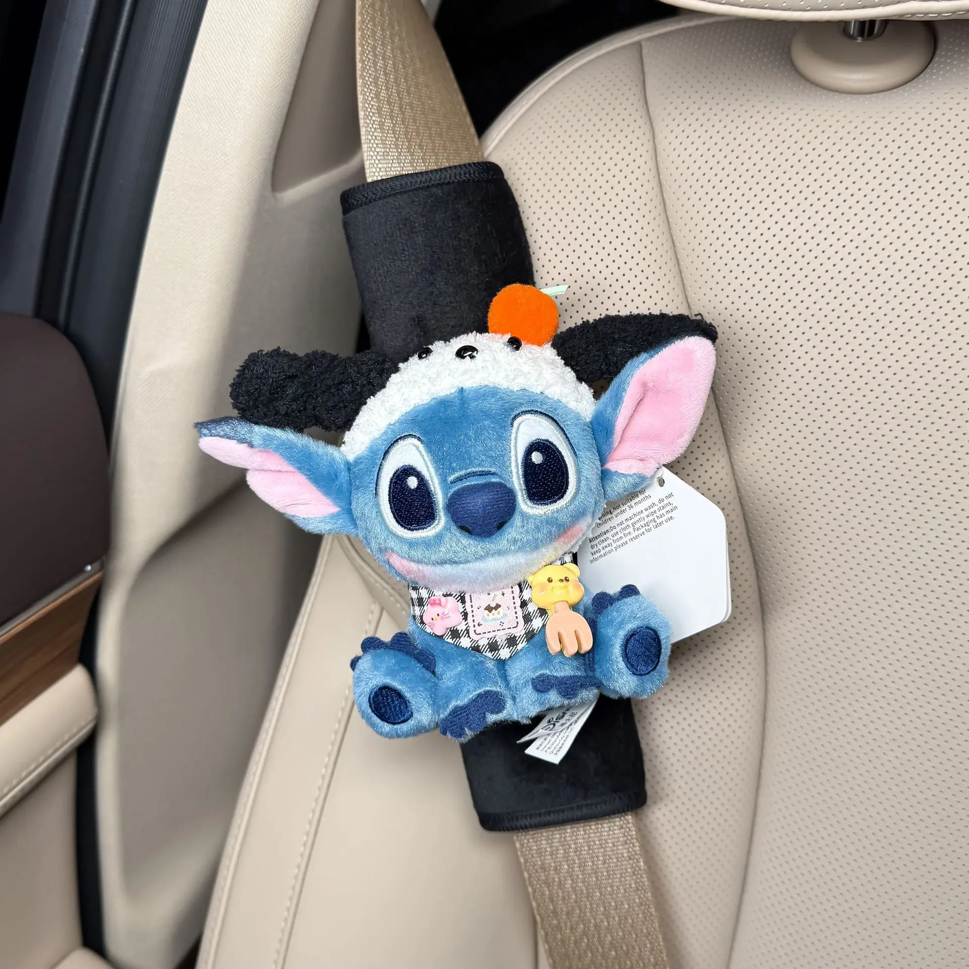 غرزة بلا أسنان لعبة قطيفة مقعد السيارة حزام مشبك الرسوم المتحركة المشتقة تحصيل محشوة دمية هدية للفتيات اكسسوارات السيارات