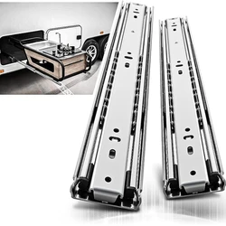 Heavy Duty Without Lock Drawer Slide High Load Capacity Furniture Hardware Fittings Drawer Slides for Cabinets , Goods Shelf
