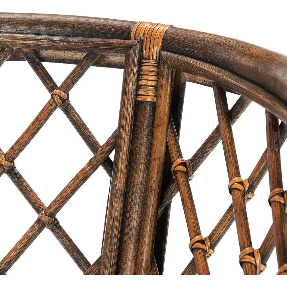 Kursi Santai SAFAVIEH Home Collection Carlotta Natural Wash/White untuk Ruang Tamu, Ruang Makan, Kamar Tidur, Kantor, dan Ruang Serbaguna