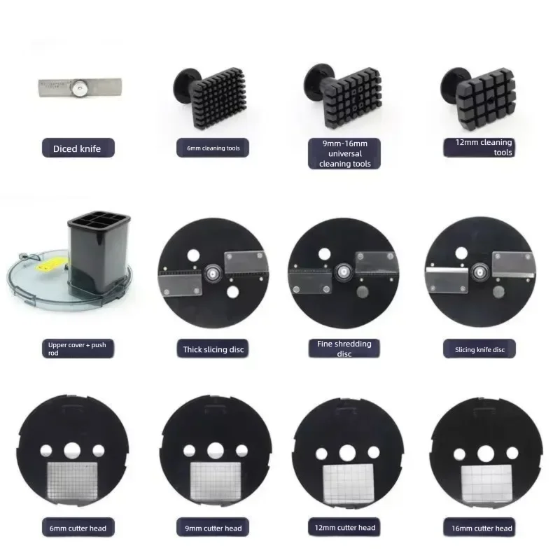 HomeWise K8600 野菜カッター刃アクセサリー電動野菜キューブ切断機フルーツスライサー切断ストリップダイス用