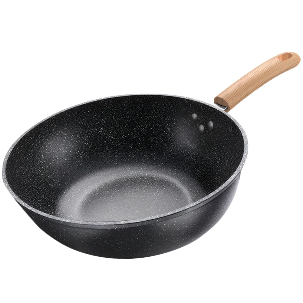 28/30/32/34 سنتيمتر مقلاة غير لاصقة مقلاة Maifan حجر عجة مقلاة الشيف عموم عجة عموم التعريفي متوافق #1