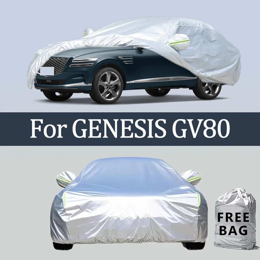 

Для GENESIS GV80 автомобильный чехол уличные защитные чехлы снежный солнцезащитный козырек водостойкий пылезащитный внешний УФ автомобильные аксессуары