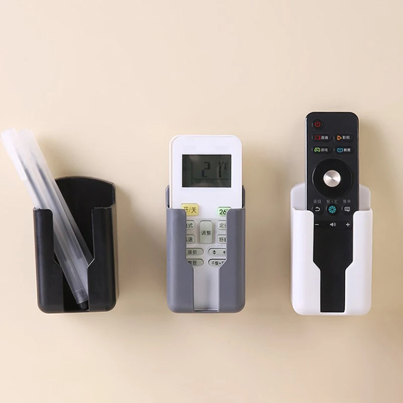 【M】Universal Remote Controller Holder Phone Charging Bracket Air Conditioner Remote Controller Bracket Wall Shelf Mount Stand