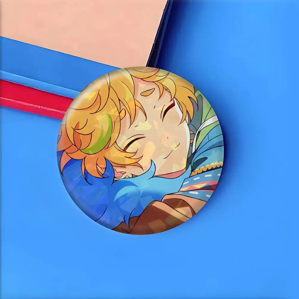 Sora Harukawa Anime Figure Badges 25 32 44 58 75 Mm Round Cosplay Pin Bag Decor Fans Collect Friends Gifts Brooch Souvenir view 5