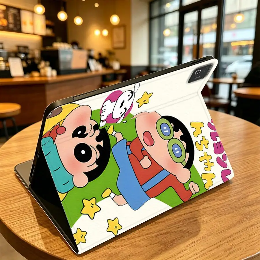 With Pencil Holder Case for Xiaomi Pad 6s Pro 7 Ultra Pad 5 6 7 8 Pro Redmi Pad SE K Pad 8.8 9.7 12.4 Inch Cute S-Hinchans