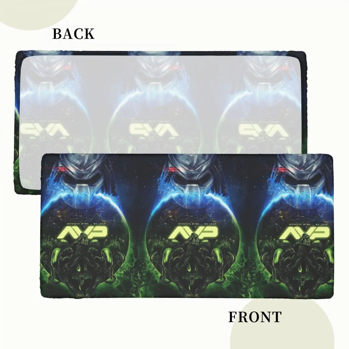 Alien Vs Predator Horror Science Fiction Comics Custom Rectangular Tablecloth Oilproof Table Cover for Dining Events Table Cloth