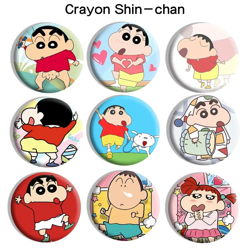 

Мультяшный милый карандаш Шин-тян, периферийный значок, креативная брошь, украшение для сумки для одежды, булавка, подвеска, аксессуары, подарок на день рождения