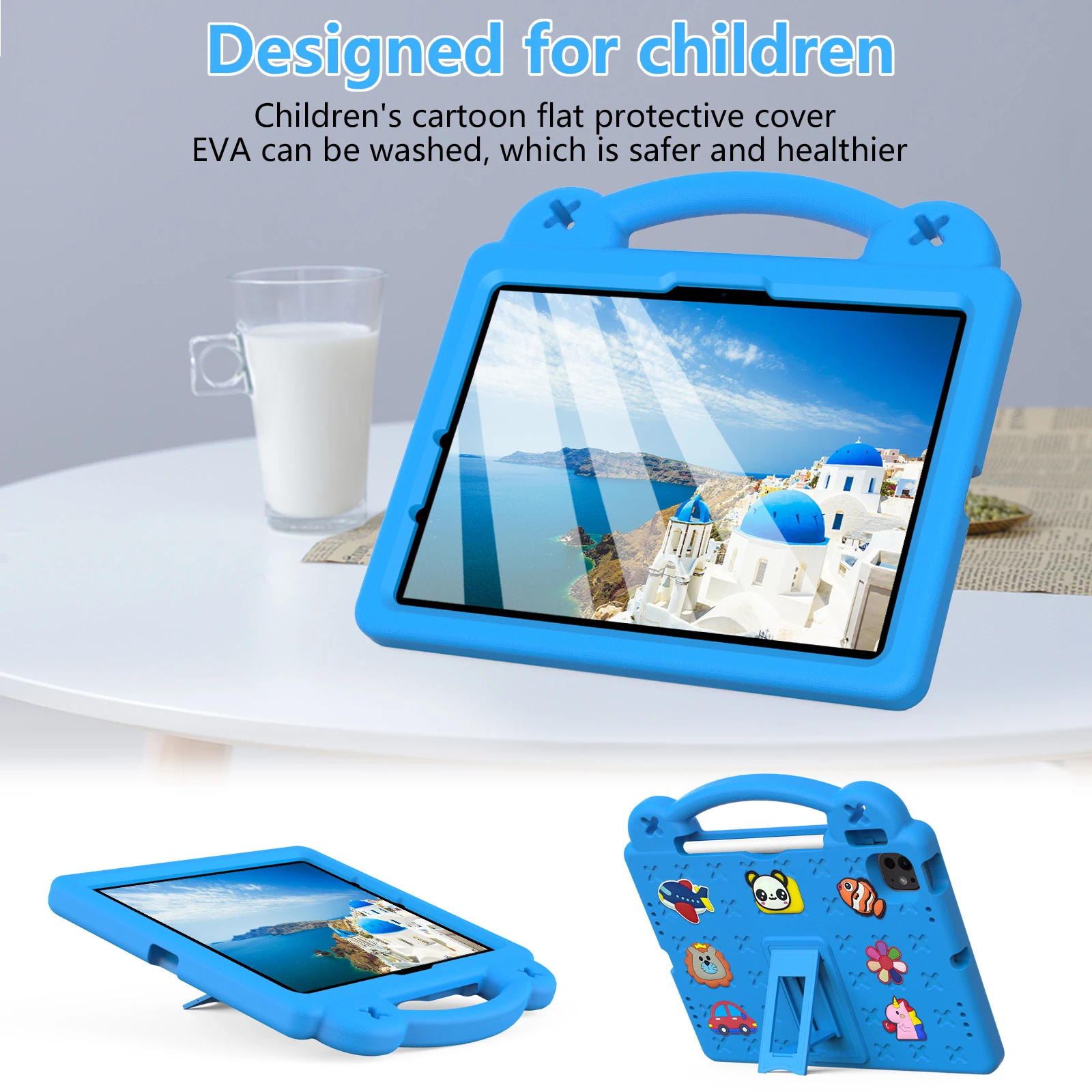 Stand EVA Case For iPad Air 11 5 4 3 2 1 A16 11th 10th 10.2 7-8-9th Gen Pro 11 10.5 9.7 2017 2018 Cover Mini A17 Pro 6 5 4 3 2 1