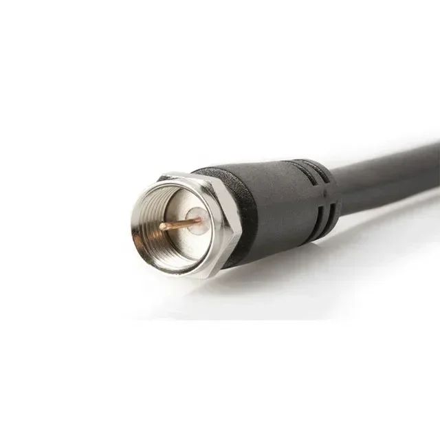 Conector macho F impermeable, conector catv RG6 de compresión, hecho en china