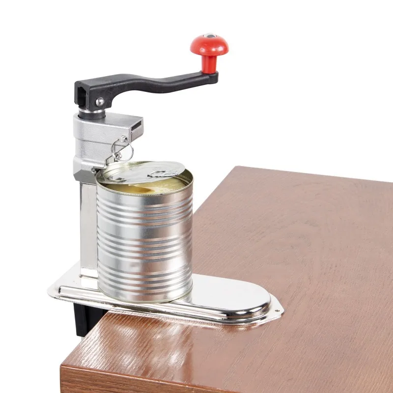 Commercial Desktop Can Opener 304 Stainless Steel Heavy Duty Body Height Adjustable Large Capacity Hand Can Opener