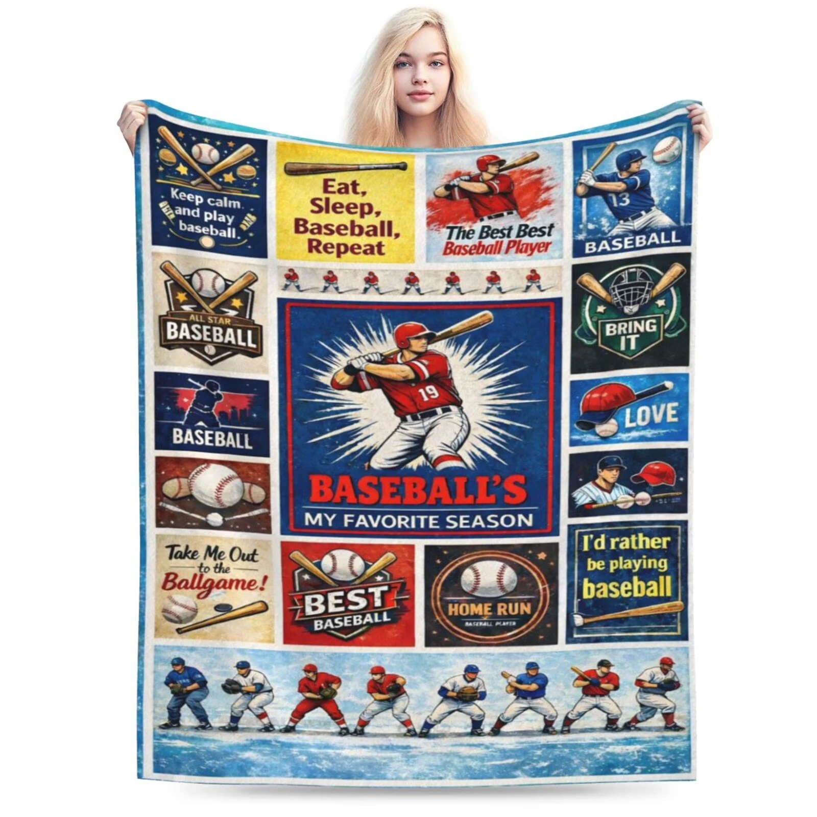 Baseball Fan Bedroom Los Angeles Baseball Enthusiast Blanket Tapestry Game Fan Baseball Player Art Soft Home Travel Blanket