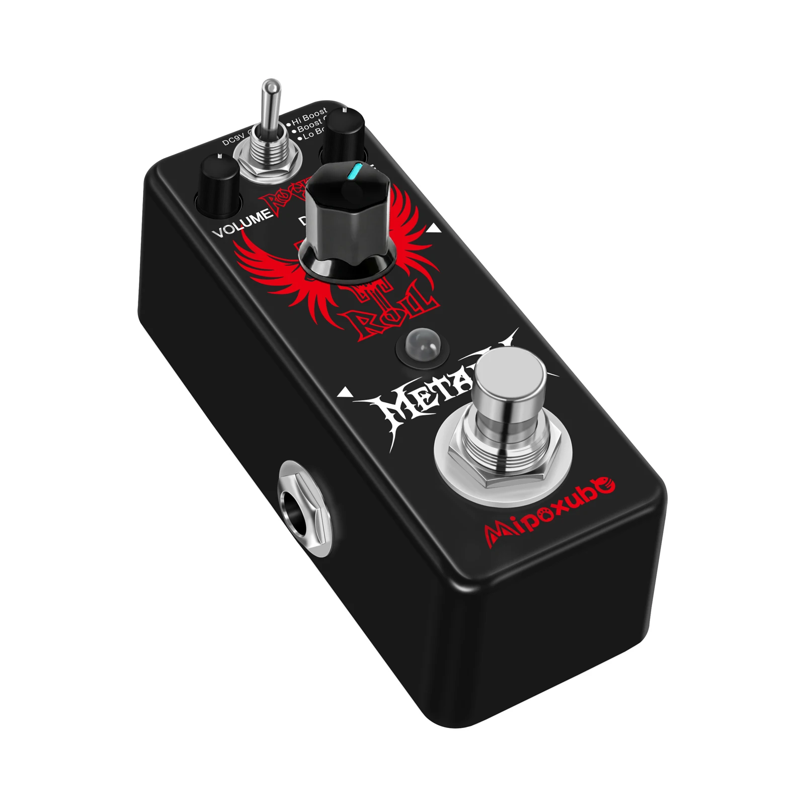 Mipoxube Metal X Distortion Pedal Holy War Heavy Metal Analog Pedal for Electric Guitar Classic 80's Metal Sound Bypass view 3