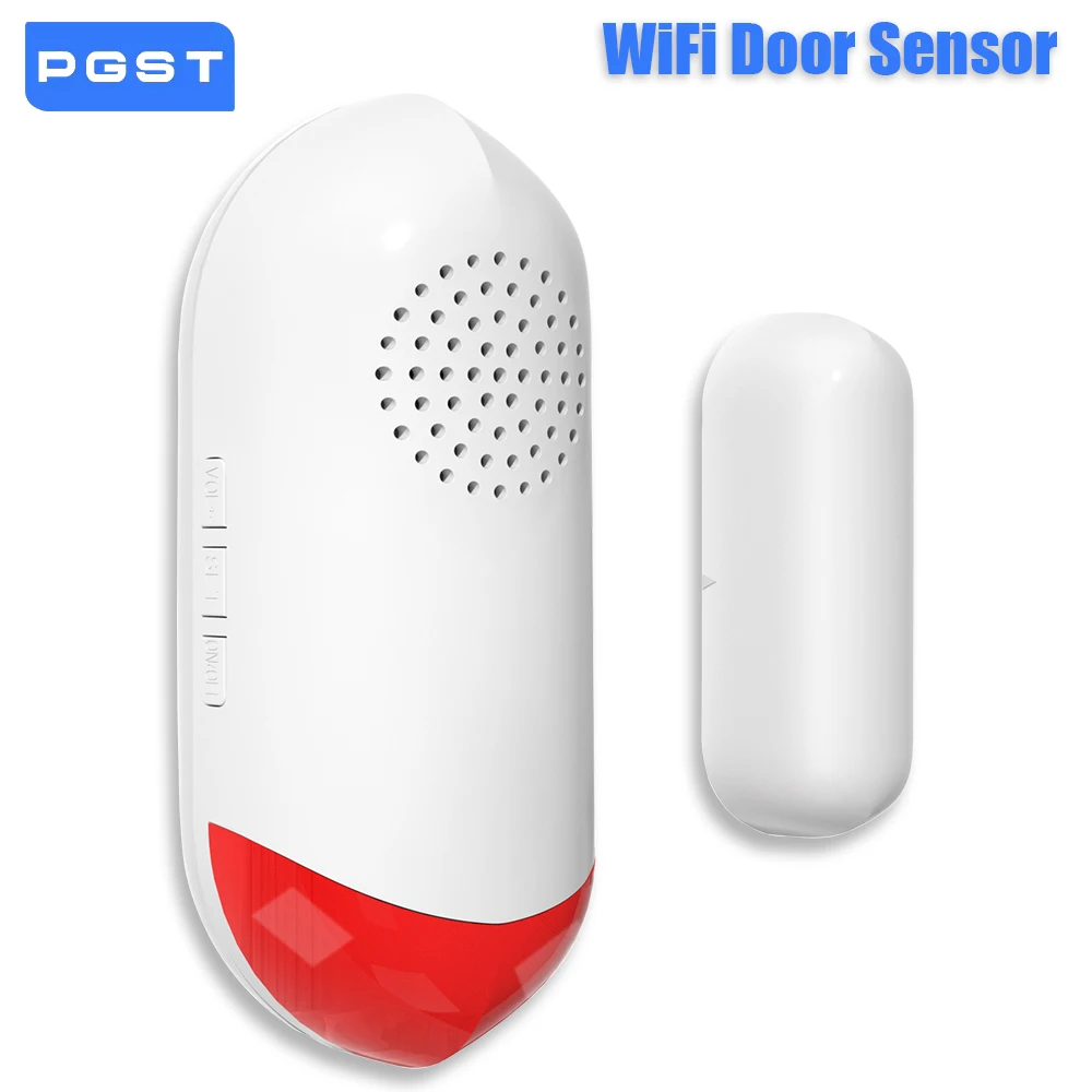 

PGST WiFi 2.4G Tuya Magnetic Motion Door Sensor For Alarm Home Security System Smart Home Life Alarm System Security Protection
