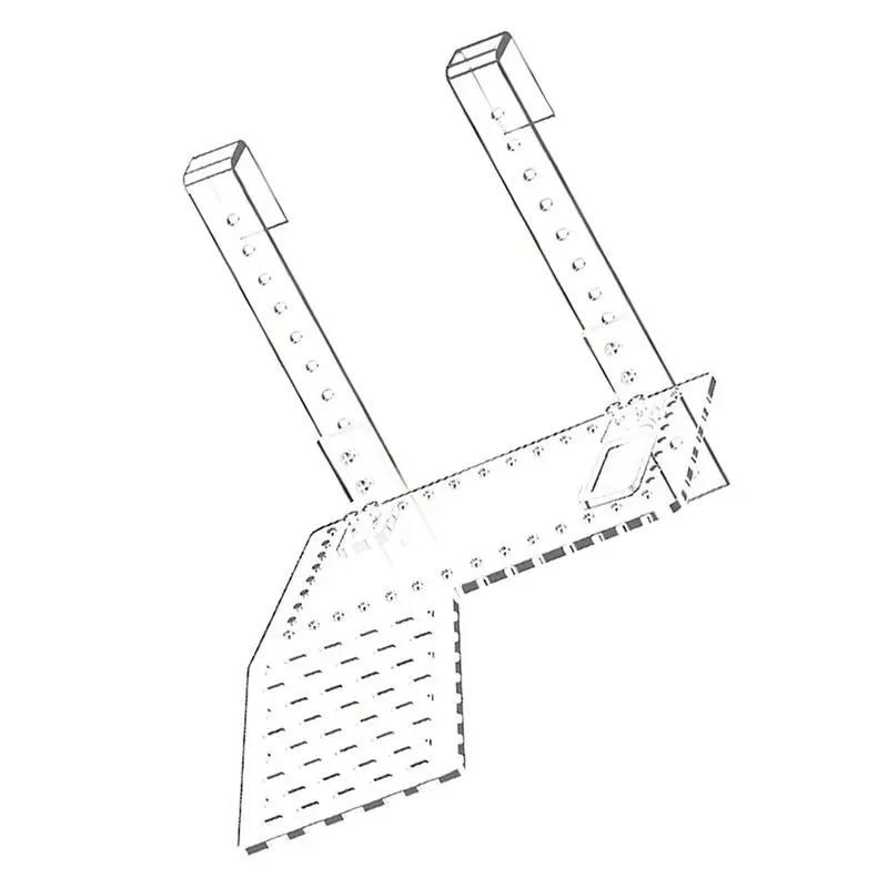 A15F-New Hanging Turtle Basking Platform Transparent Perforated Climbing Platform With Wide Hook For Small & Medium Turtle