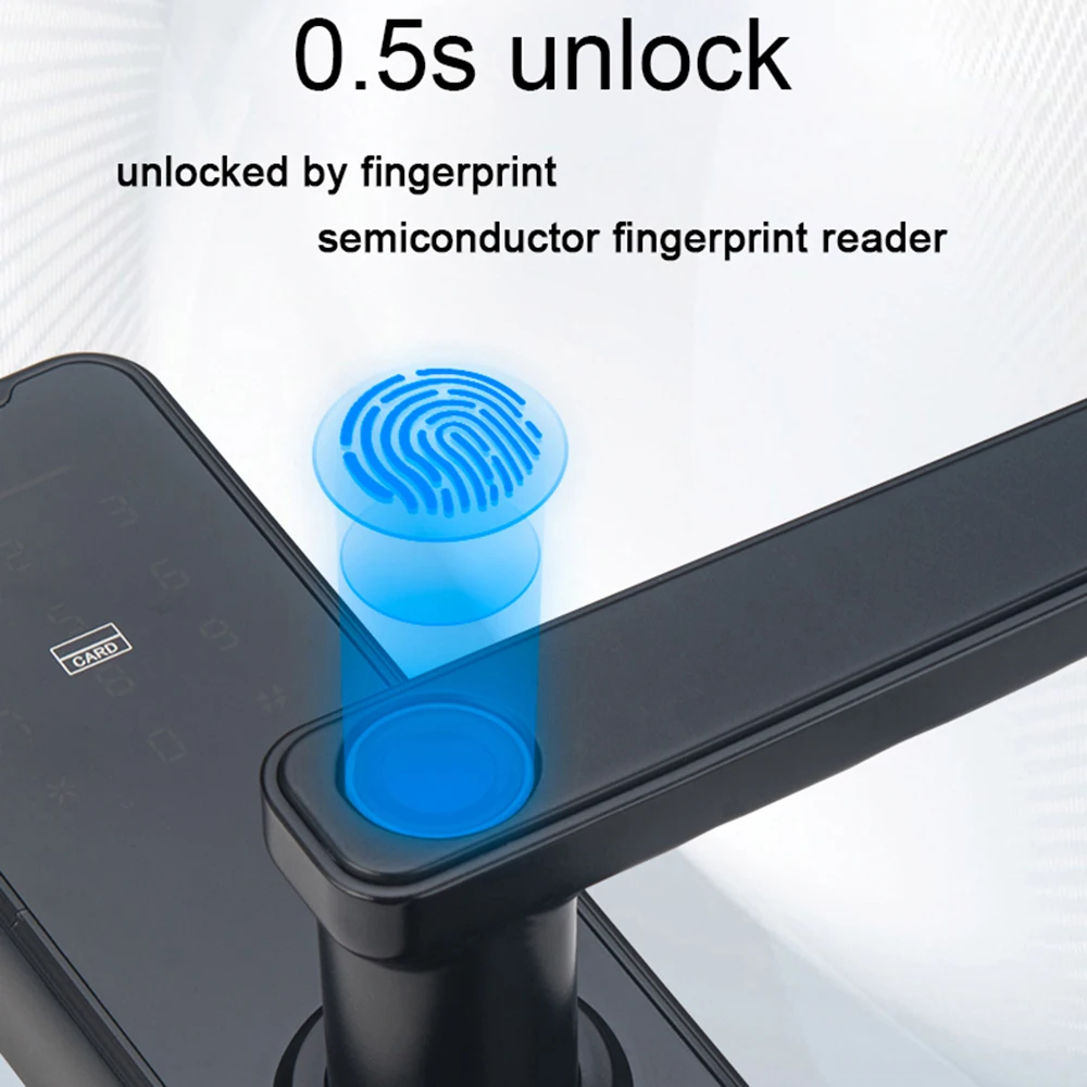 Умный дверной замок HIMOJO с Wi-Fi и Биометрическим распознаванием отпечатков пальцев