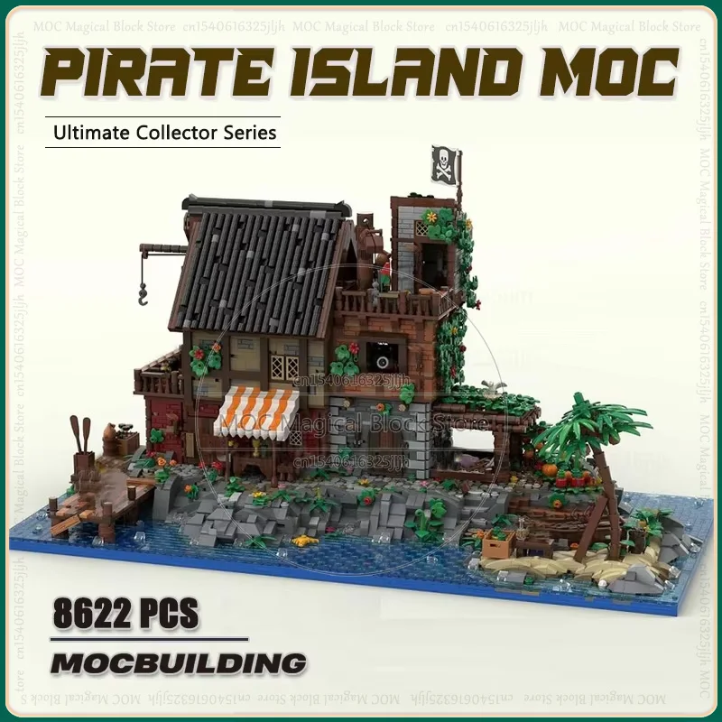 

UCS Movie Island Castle Moc Строительные блоки DIY Сборка Технология Кирпичи Замок Архитектура Дисплей Игрушки Рождественские подарки