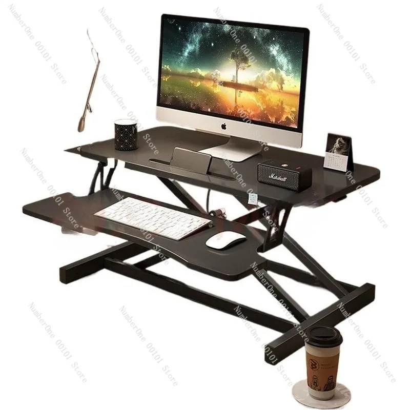 Ergonomic Adjustable Standing Laptop Desk Riser Foldable Desktop Workstation Home Office Computer Table Converter Portable Sit