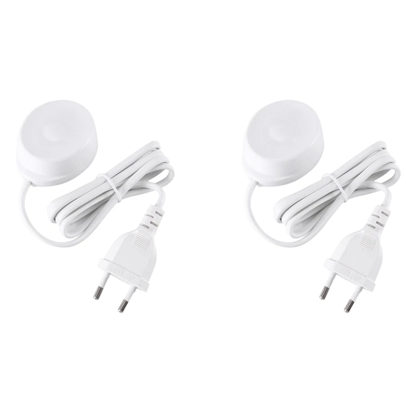 2X Electric Toothbrush Replacement Charger For Braun Oral B IO7 IO8 IO9 Series Electric Toothbrush Power Adapter EU Plug