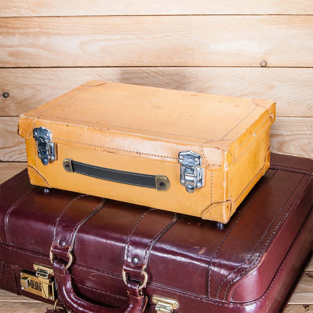 مقابض جلدية من البولي يوريثان، مقابض جلدية مقاومة للتآكل، نمط وظيفي، قوة أساسية من الحديد، مجموعة مقبض كاملة للأثاث