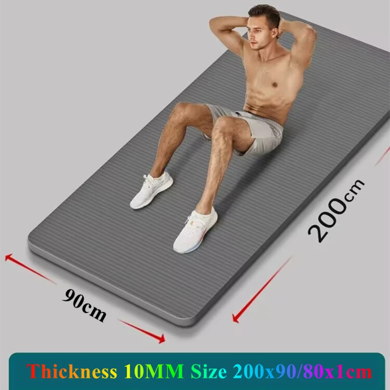 

NBR Non-Slip Yoga Mats for Extra Large 2000x900/800x10MM Home Training High Quality Extra Sport Thick Yoga Mat Fitness Pilates