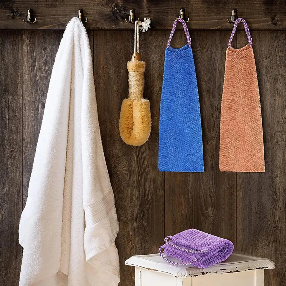 

Банное полотенце из мягкого прочного материала, длинный шнурок, дизайн, плотная сетка, домашнее полотенце для ванной комнаты, скрабающее полотенце для спины, аксессуар для душа 목 수건