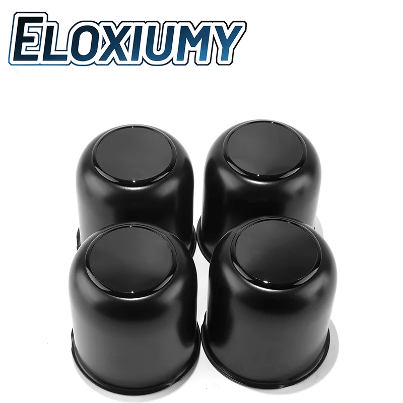 Eloxiumy 2 ou 4 pièces, enjoliveurs de roue de remorque en acier inoxydable de 83 mm, enjoliveurs à enfiler de 3,27 pouces pour jantes de camion, SUV, VR