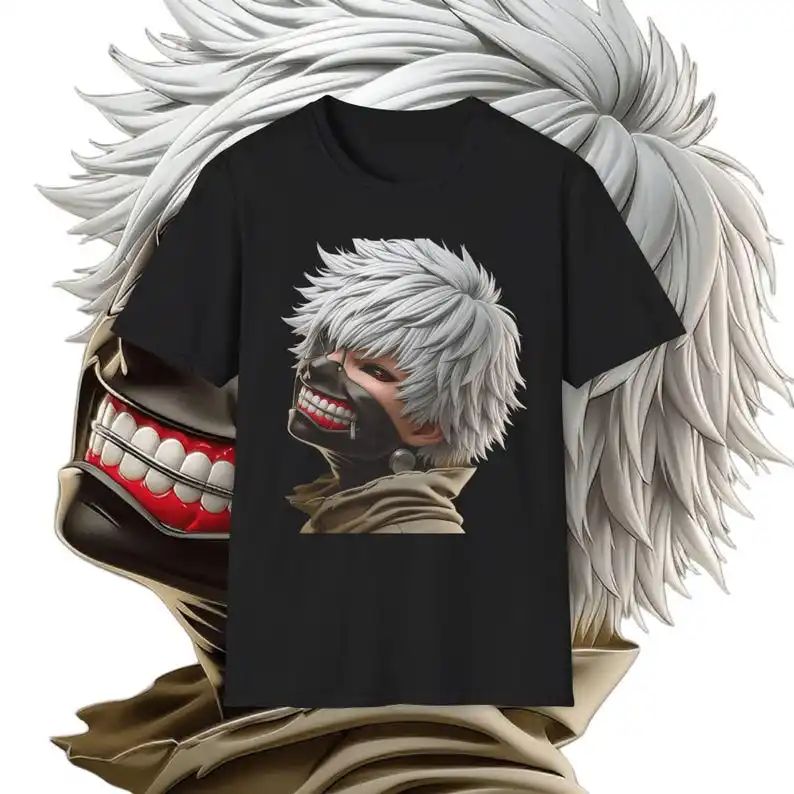 Tokyo Ghoul 3D T-shirt % Premium Quality Graphic Tee for Fans & Collectors - Unique Anime Apparel in Various Sizes