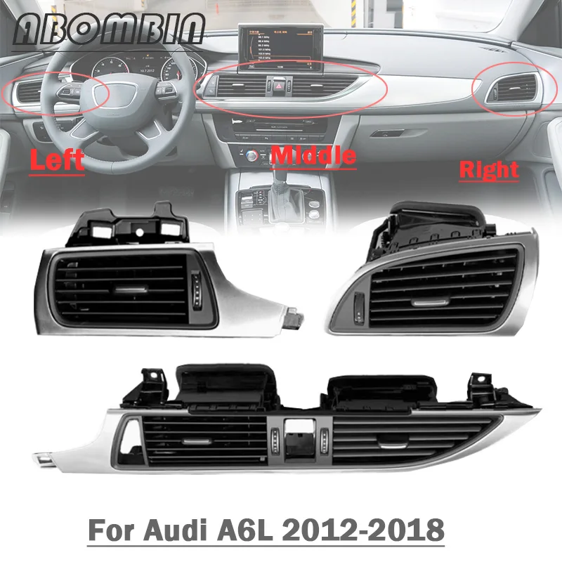 

Вентиляционное отверстие на приборной панели, решетка вентилятора для Audi A6L 2012 2013 2014 2015 2016 2017 2018