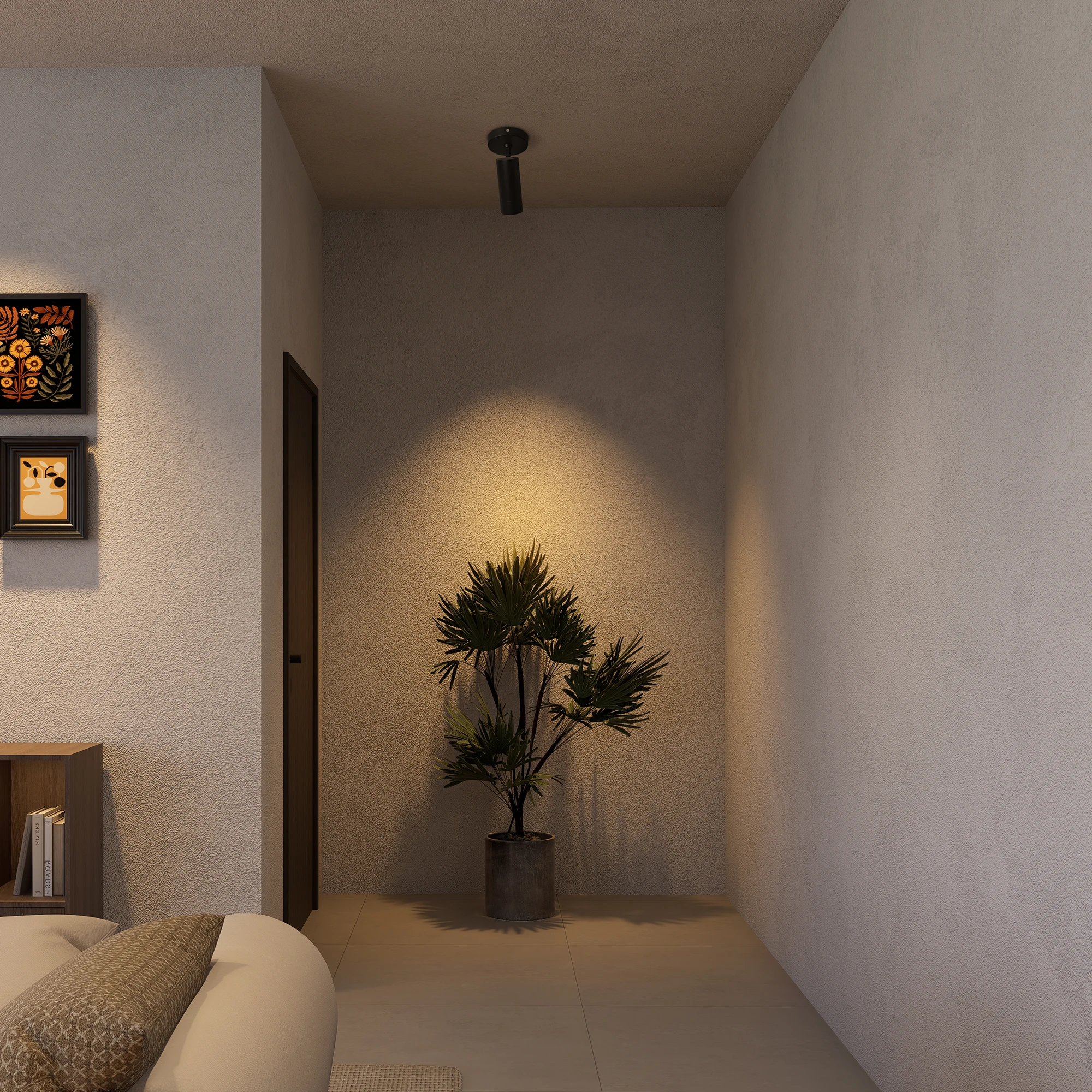 Aisilan Modern gu10 LED Ceiling wall Spotlights Surface Mounted 7W 360+90 Angle Rotation for Living Home Commercial Lighting