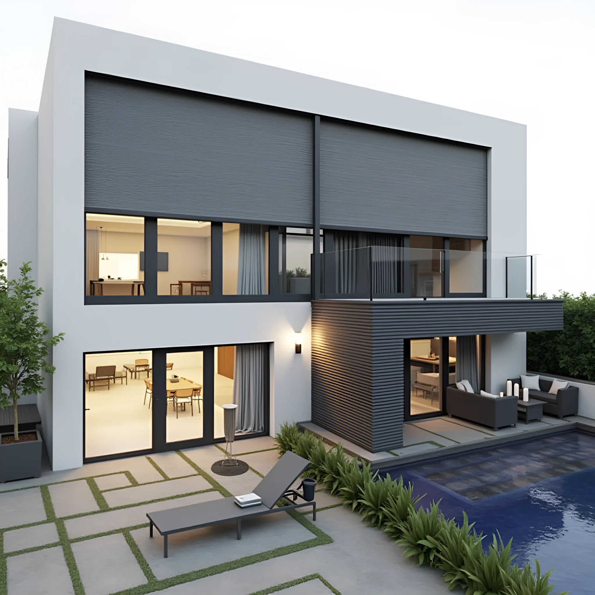 

Motorized Outdoor Blinds: Windproof, Waterproof, Custom. Durable aluminum, perfect for balcony & patio. Full weather protection