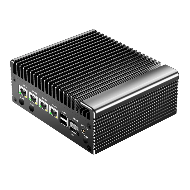 Soft Router 12. Generation Intel N100 N150 4*2.5G i226 LAN Firewall Appliance Computer Lüfterloser Mini-PC pfSense PVE ESXi Windows 11