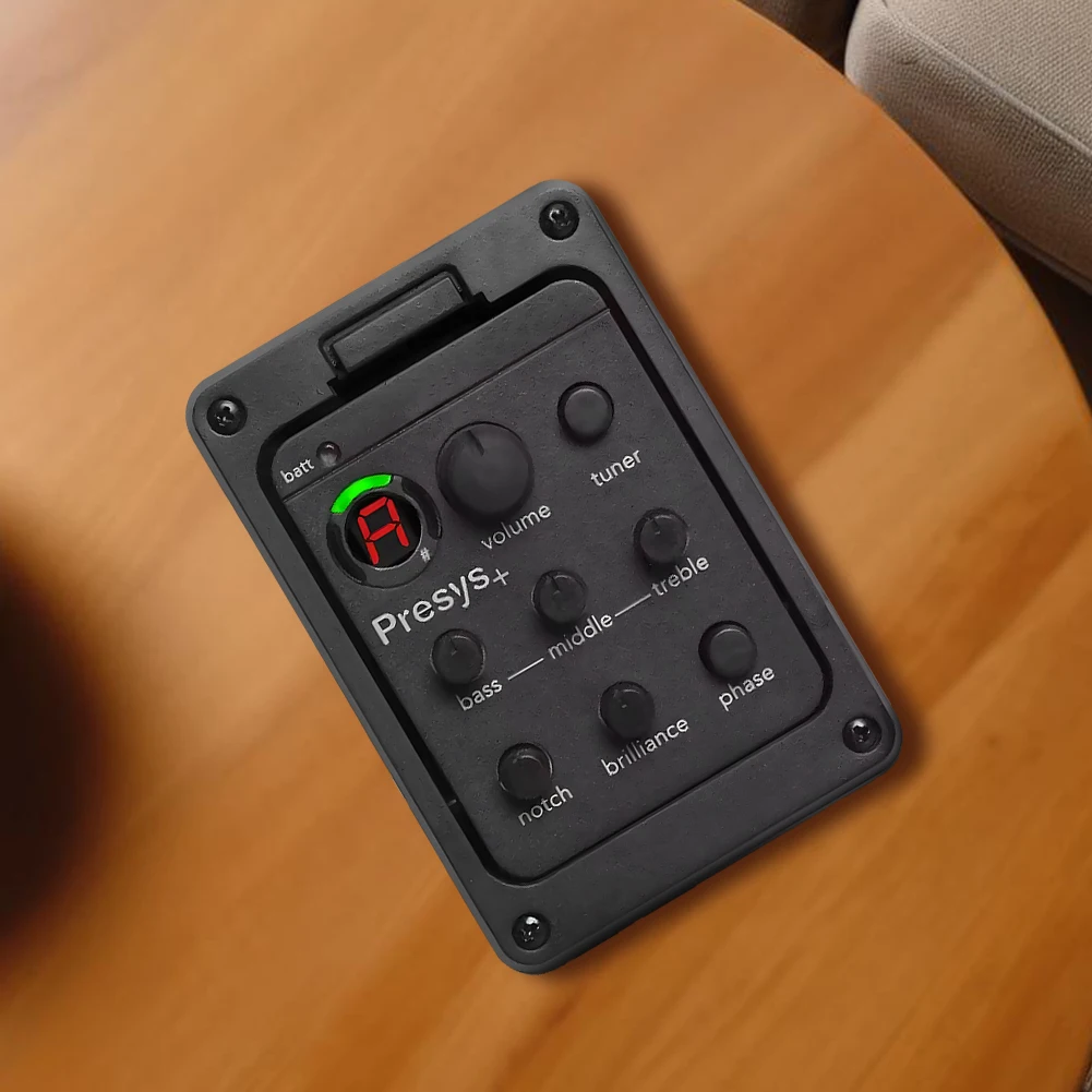 201 Classic Acoustic Guitar EQ Tuner Piezo Pickup Onboard Preamp System 4-Band Equalizer for Fishman Presys+ view 3