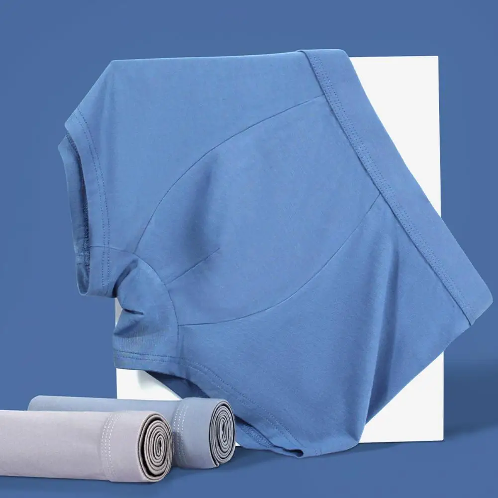 

Men Basic Design Briefs Mens Underwear Moisture Wicking Solid Color Boxers Briefs Summer Cool Breathable Quick-Dry Trunks 90