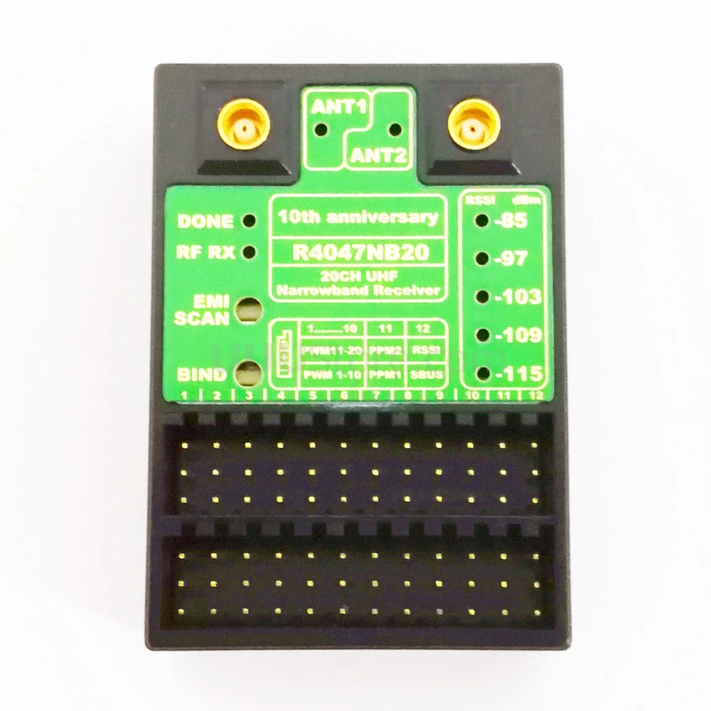 Sistema de longo alcance RMILEC T4047NB20 NB20 V3 20 canais 5W 433Mhz Sistema UHF com receptor para rádios JR/Futaba