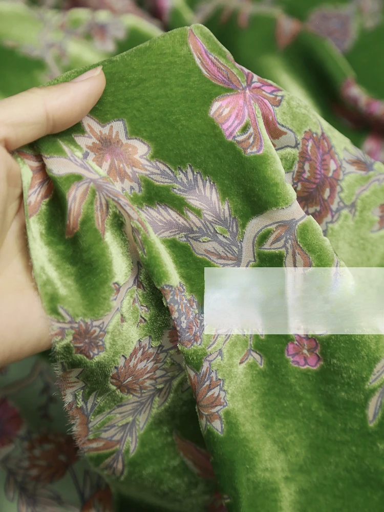 Silk Velvet Fabric Cloth for By The Meter Diy Retro Fashion Spring/summer Dress Clothing Apparel Sewing Fabric By The Yard