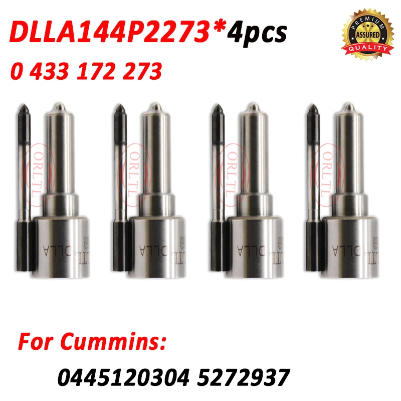 

4шт DLLA144P2273 0433172273 Форсунка дизельного топлива DLLA 144P 2273 для Cummins 0445120304 5272937