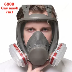 New 6800 Type Industrial Painting Spraying Respirator Safety Work Filter Dust Proof Full Face Gas Mask Formaldehyde protection