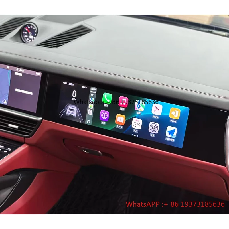 For Porsche Cayenne 2018-2023 Car Modification Passenger Screen 9Y0 Central Control Upgrade Entertainment Screen