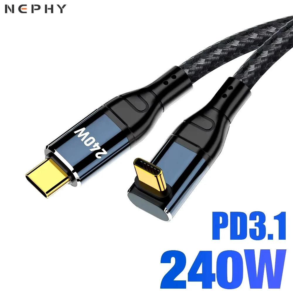 240W USB Type C Fast Charging Cable for iPhone Macbook Samsung Xiaomi PD3.1 USBC 0.5m 1m 1.5m 2m 3m
