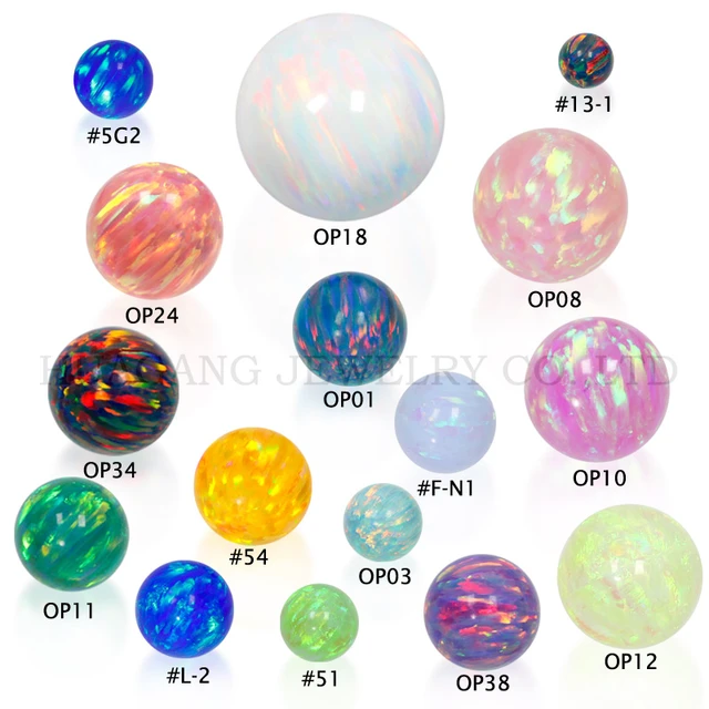 Lab Created Synthetic opal stone beads Round Ball Mixed Color Bead Shaped gemstone Wholesale for Jewelry Making