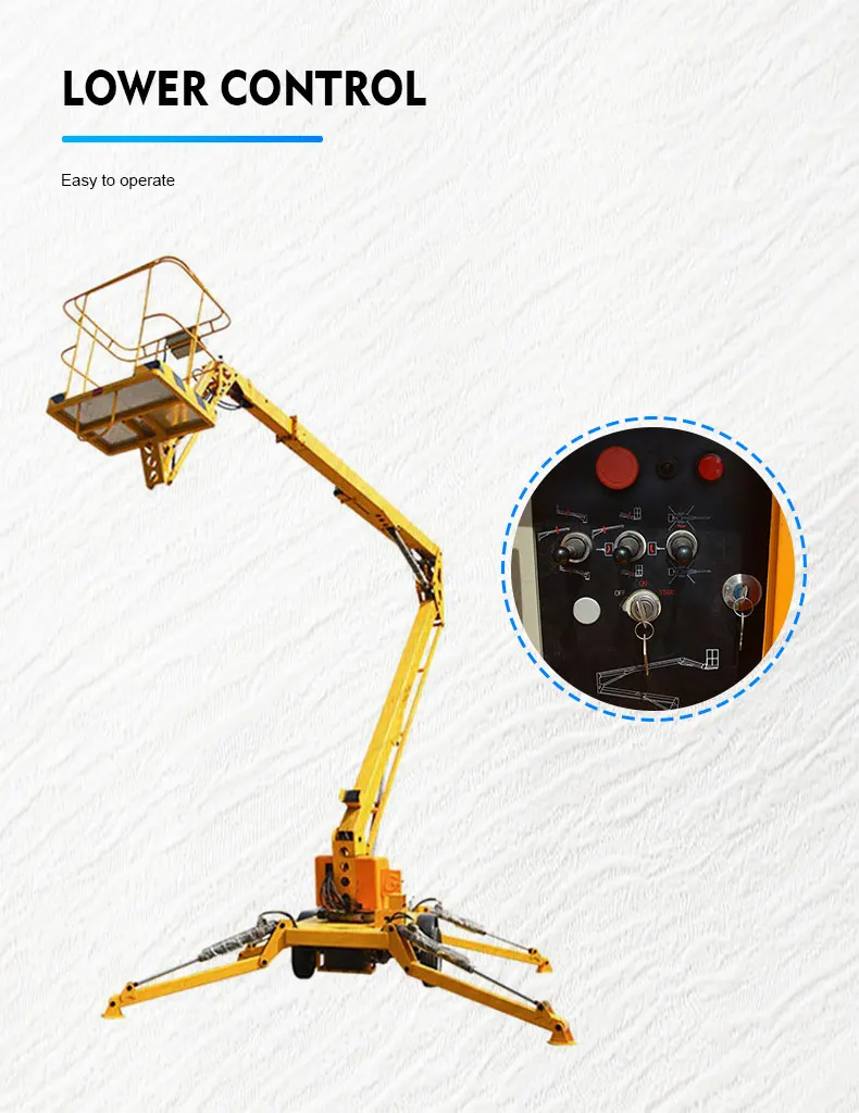 Qiyun Group 2024 tyle gtrailer mounted boomlift   maintenance and cleaning of high-altitude equipment