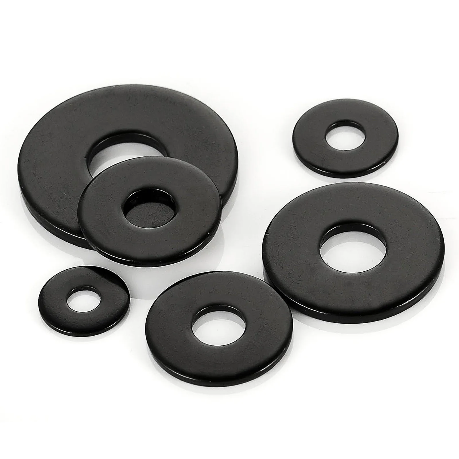 10-50Pcs Carbon Steel Flat Washer M2 M2.5 M3 M4 M5 M6 M8 M10 M12 Washers for Screws Washers for Bolt  Flat Washers