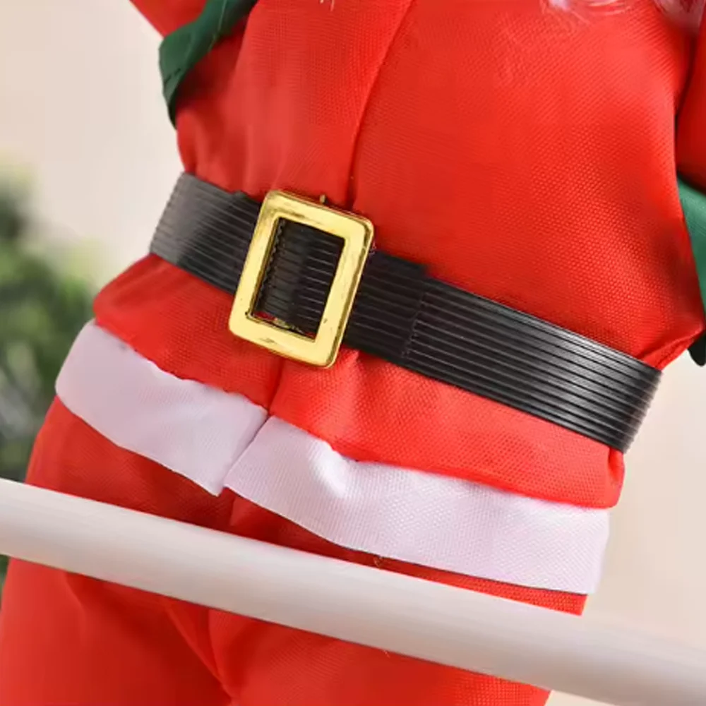 1 قطعة زينة عيد الميلاد تسلق سانتا كلوز ديكور المنزل الهدايا مطعم الديكور دمية معلقة