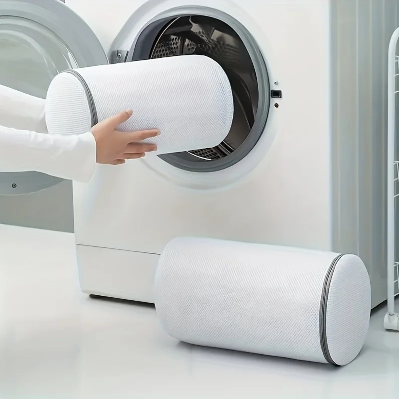 

2PCS Multi-functional Laundry Mesh Bag with Zipper, for Sneakers Running Shoes Socks Bras, Household Wash Bag for Washer Dryer